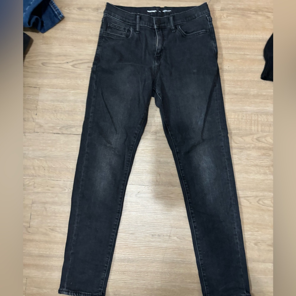 Dark Gray Denim Jeans